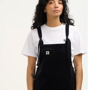 Lucy & Yak Black Corduroy Dungaree, size 10L (US)